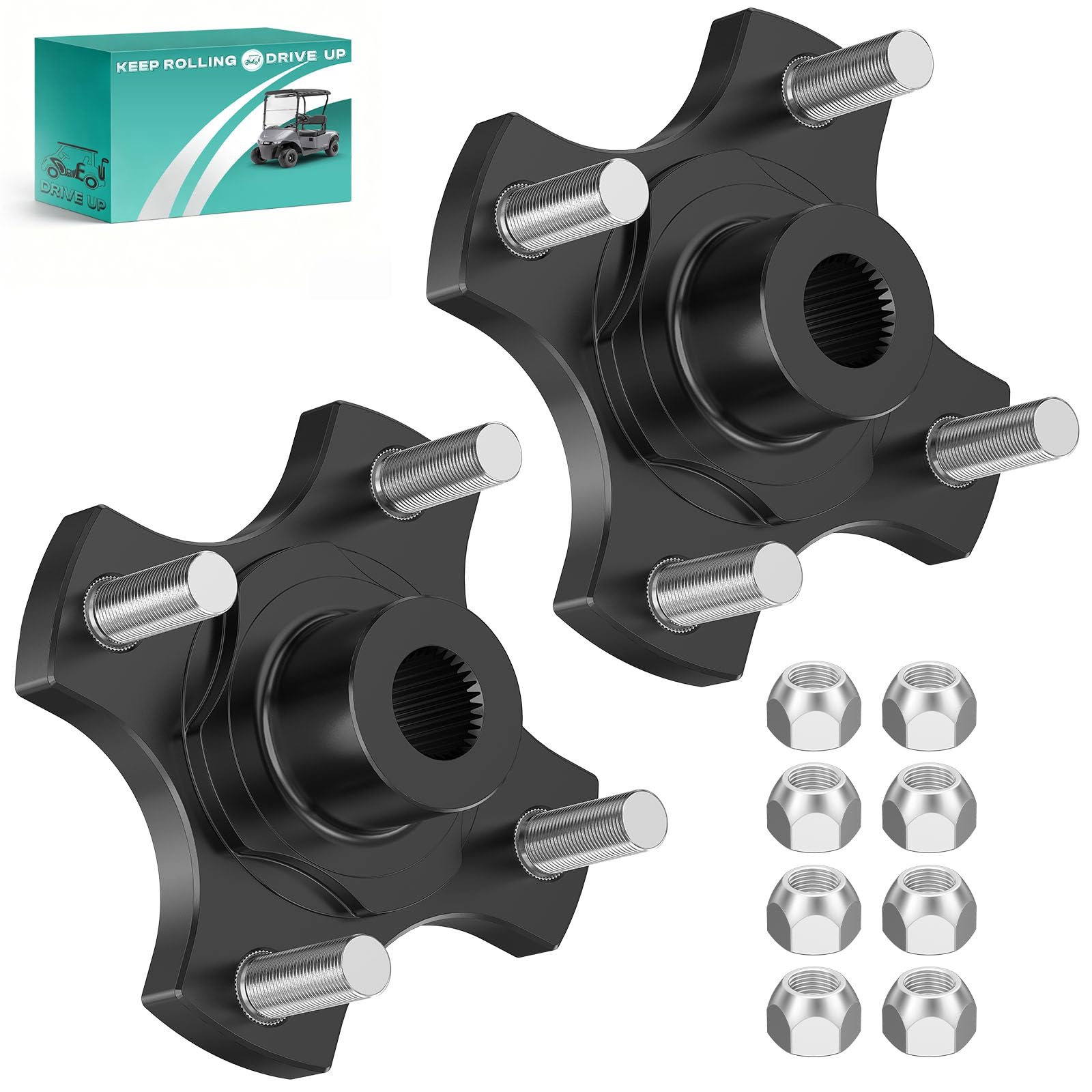 Amazon.com : DRIVE UP 2 Pack EZGO RXV Rear Wheel Hub Flange Plates
