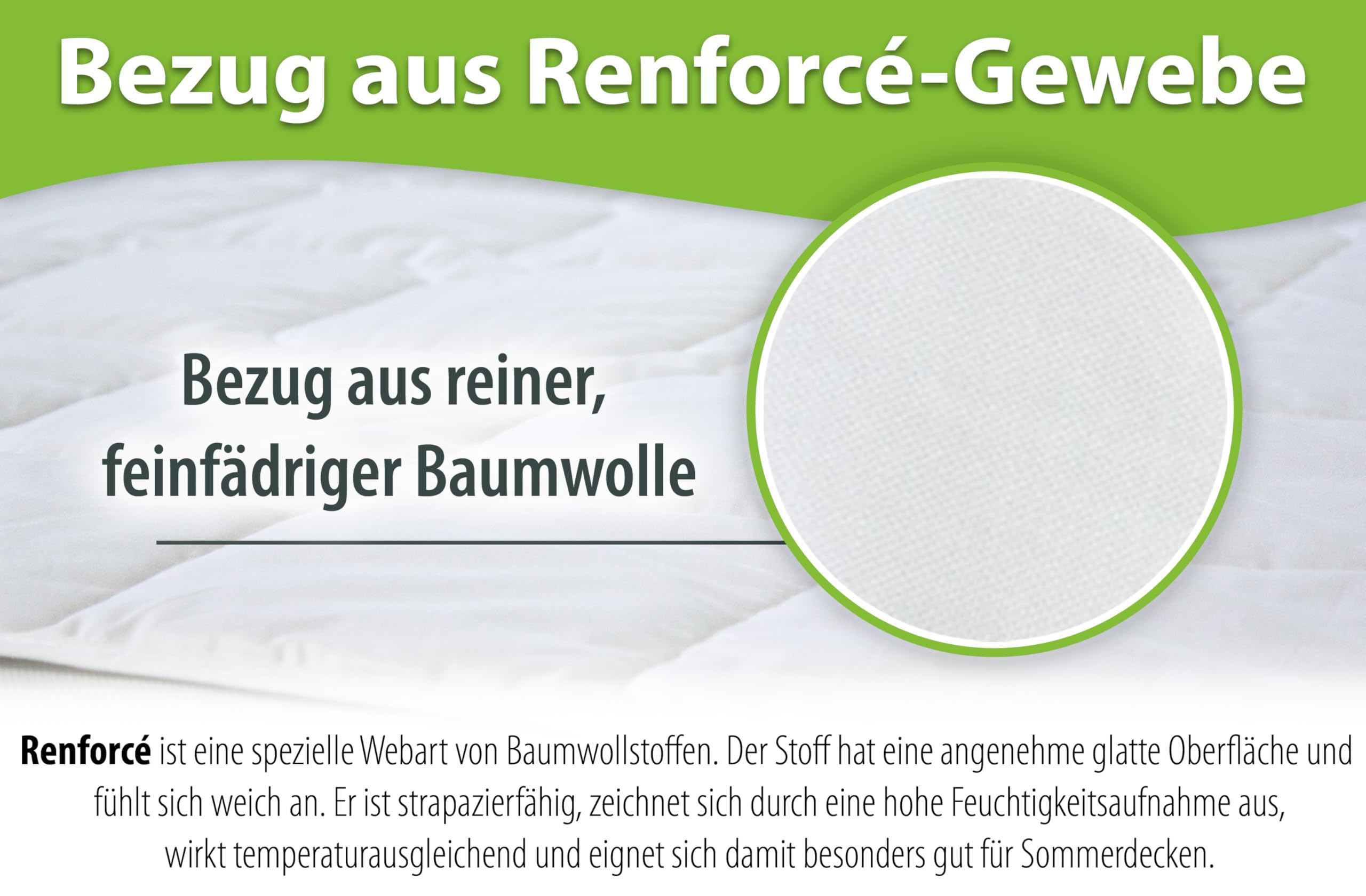 franknatur Lyocell Bettdecke 135x200 - Tencel Sommerdecke mit Baumwollbezug, leichte Sommerbettdecke, atmungsaktiv, waschbar, Oeko-TEX
