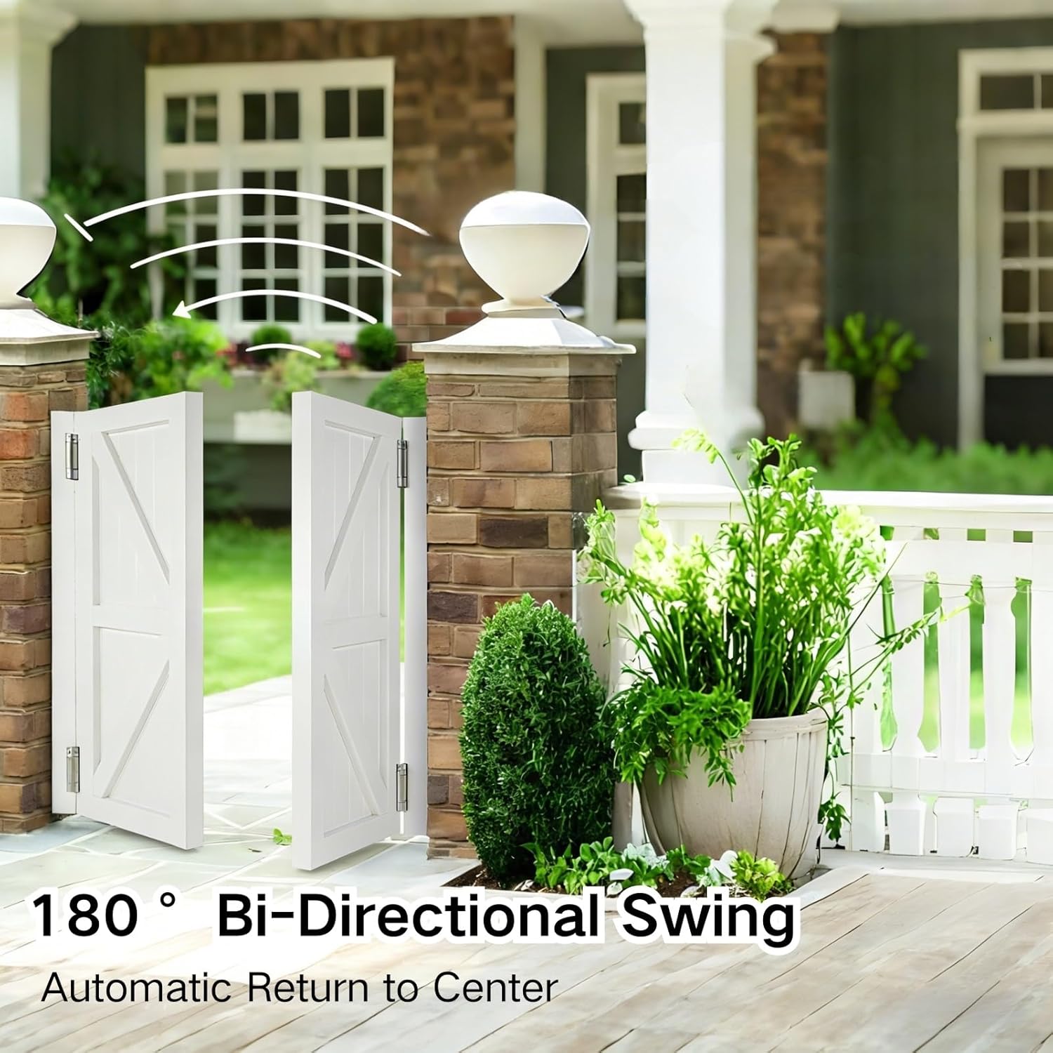 Saloon Swinging Doors, Wood Swing Cafe Doors With Hinges, 27"-60" Wide, Swinging Half Door For Doorways Hallway Kitchen Bar Pub Entrance Partition(Natural,59" x36")
