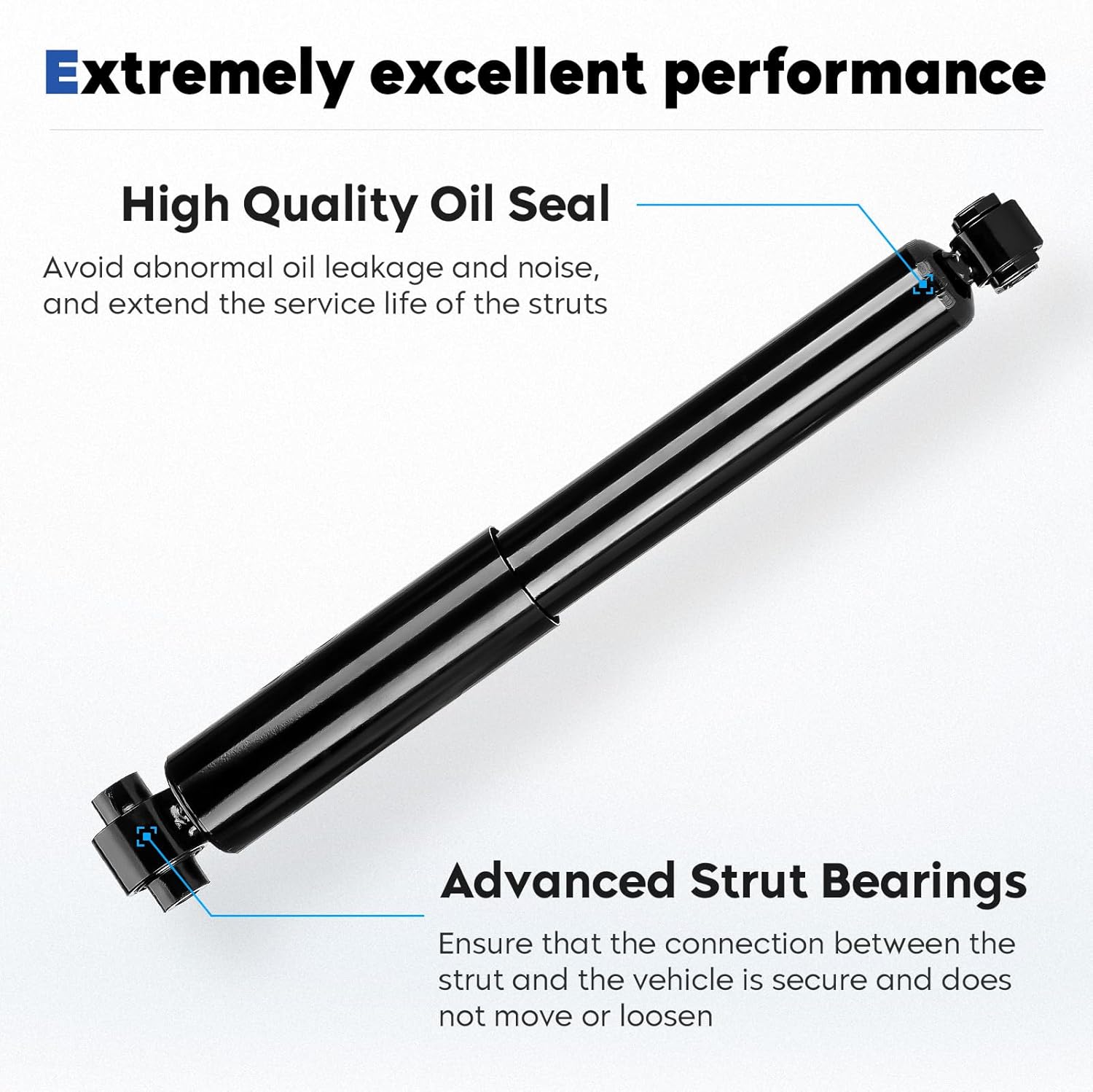 Rear Shock Absorber Struts Assembly Compatible with Chrysler PT Cruiser 2001-2010, Replace for 5989, 2Pcs