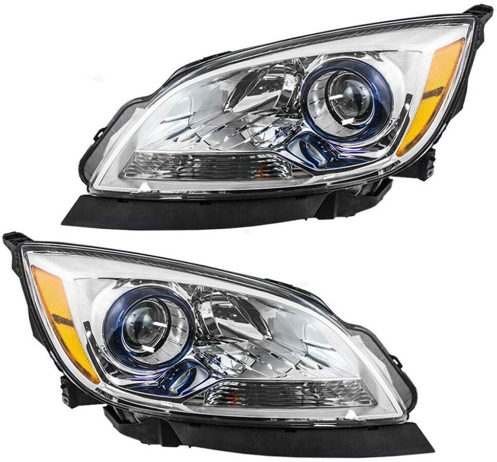 CarLights360 For 2012-2017 Buick Verano Headlight Assembly Driver & Passenger Side CAPA Certified w/Bulbs-Replaces GM2502360 GM2503360