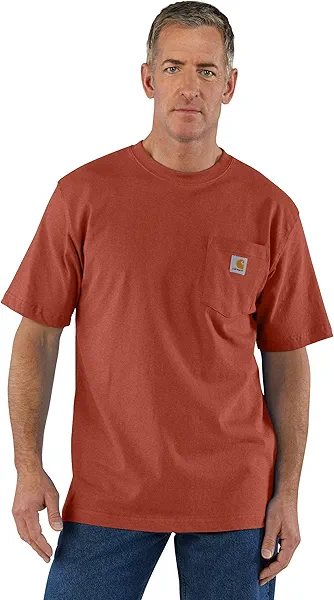 Carhartt Men's Loose Fit Heavyweight Short-Sleeve Pocket T-Shirt (Also Available in Big & Tall)