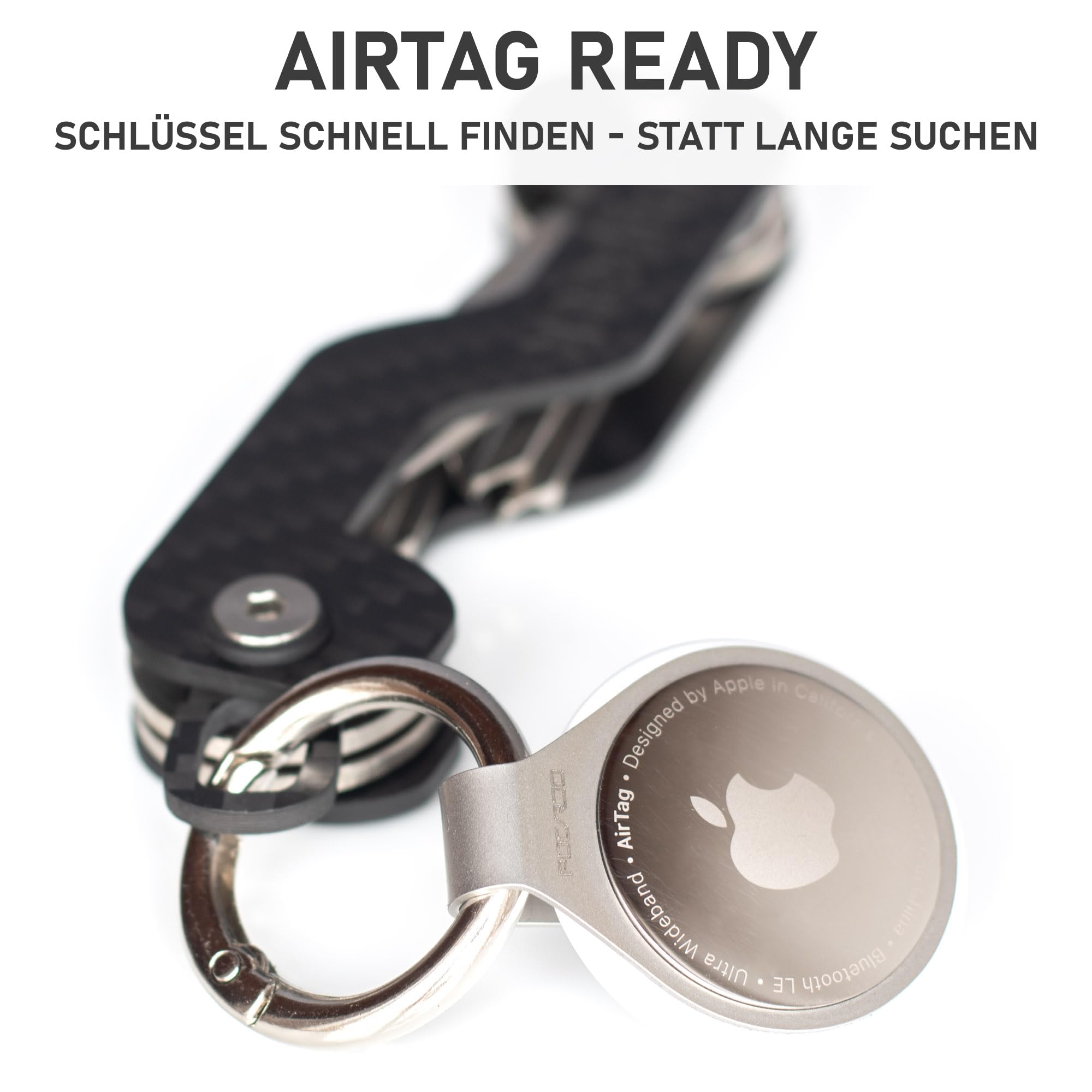 Key Organizer aus Carbon mit Multitool für bis zu 16 Schlüssel Schlüsselbund Etui Anhänger
