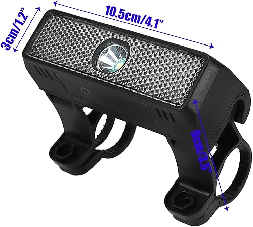 Miniatura 4 de Faro de bicicleta, luces solares para bicicleta, luz delantera de bicicleta inteligente, LED intermitente para bicicleta, lámpara de advertencia de