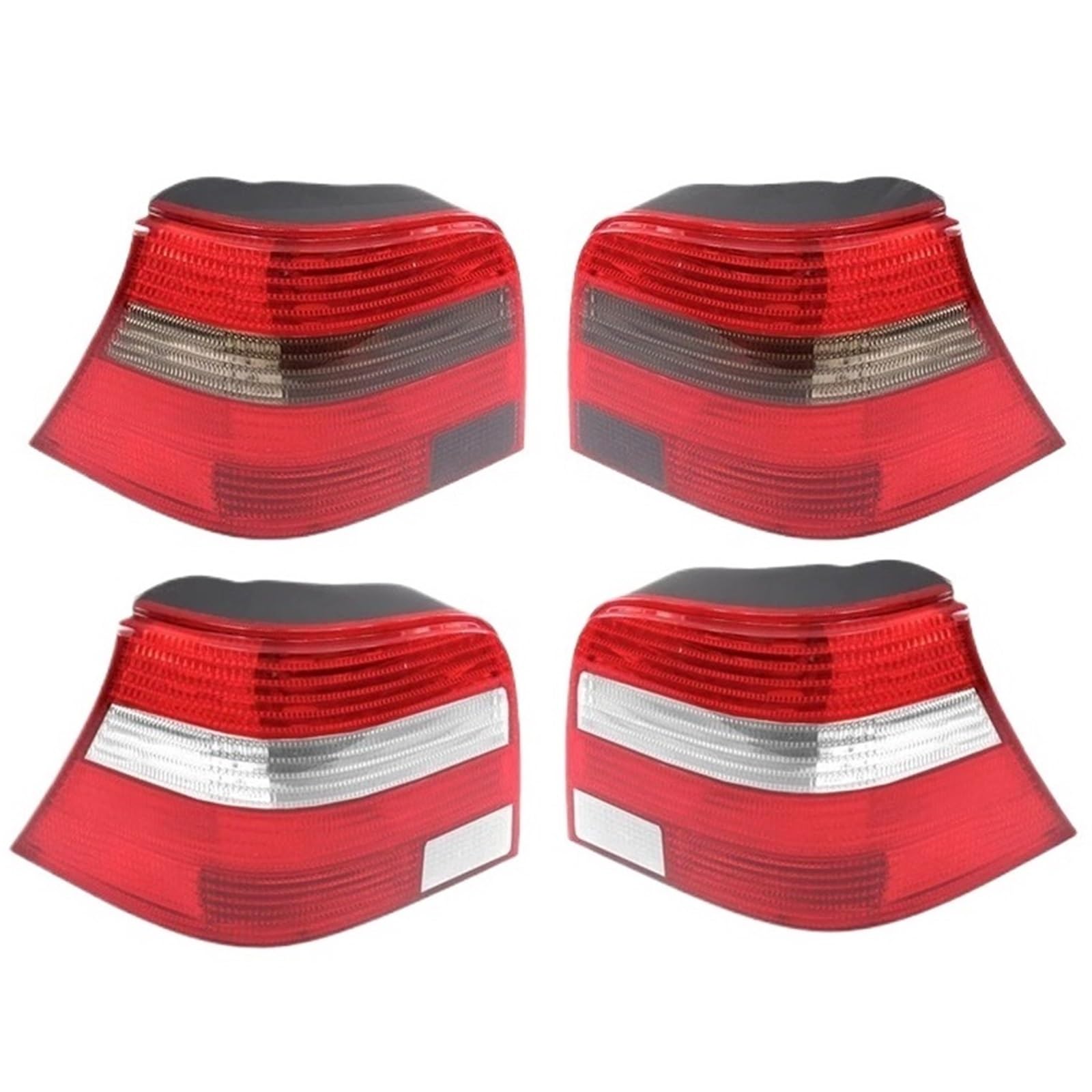 Lampa tylna zespolona Obudowa tylnego światła ciężarówki do VW Golf 4 Akcesoria samochodowe tylne światła LED(Right,Grey Red)