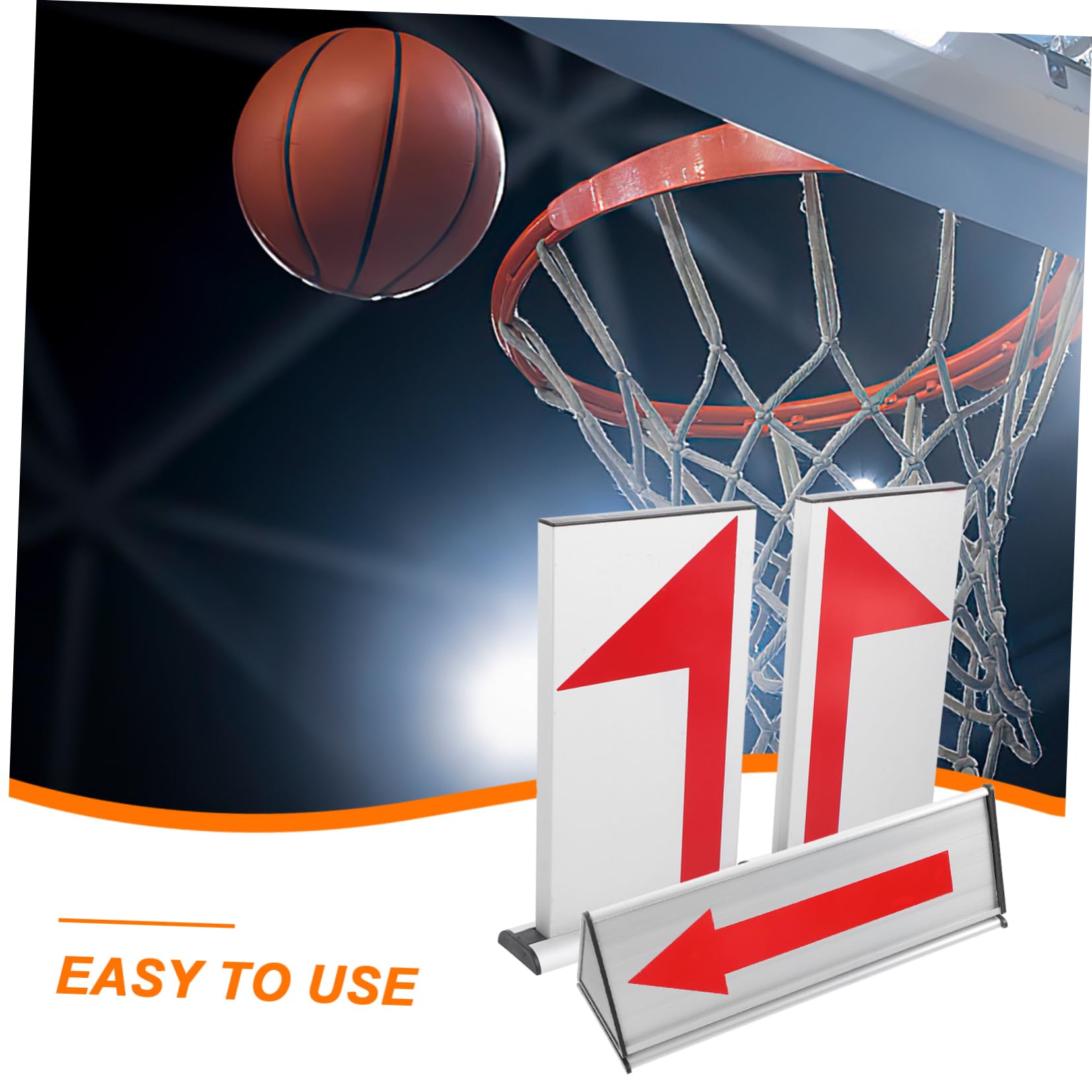 GANAZONO Convertidor de Aluminio de Baloncesto Saque de Aleación Flecha Indicador para Competición Deportiva en Partidos