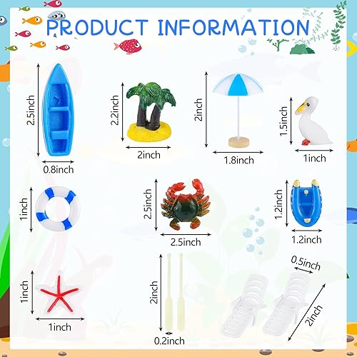 Miniatura 7 de 50 piezas de decoración hawaiana para tartas de playa, silla, paraguas, barco, tabla de surf, verano, palmera del océano, decoración para tartas,