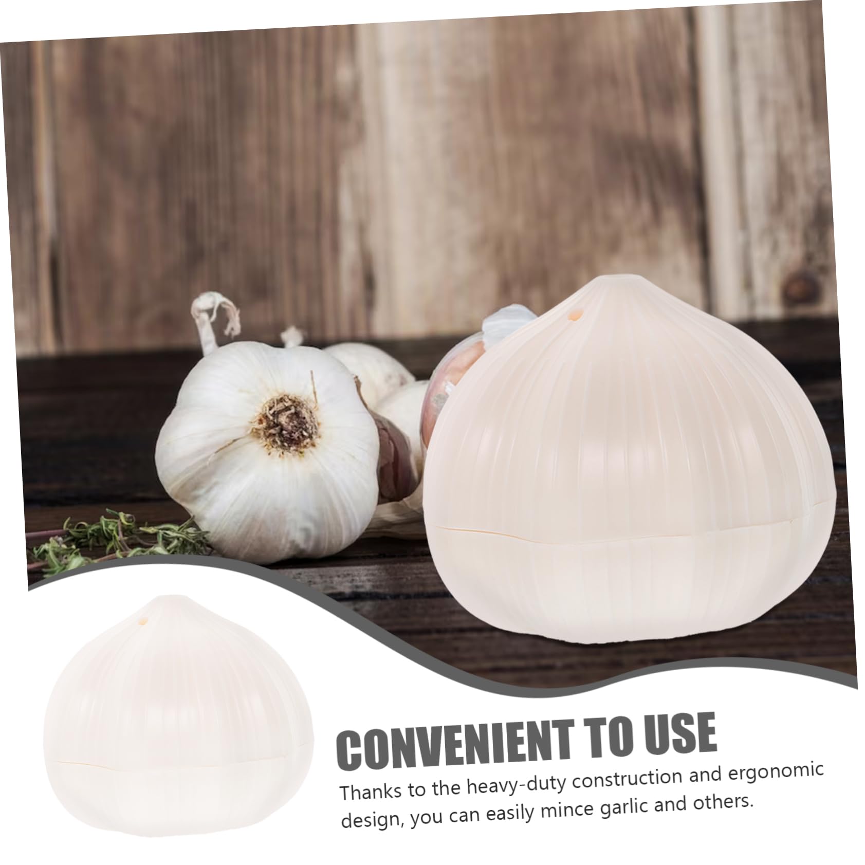 OFFSCH Manual Garlic Crusher Ergonomic Kitchen Tool for Easy Garlic Mincing Vegetable Shredder Compact Design for Home Use and Convenient Garlic Chopper