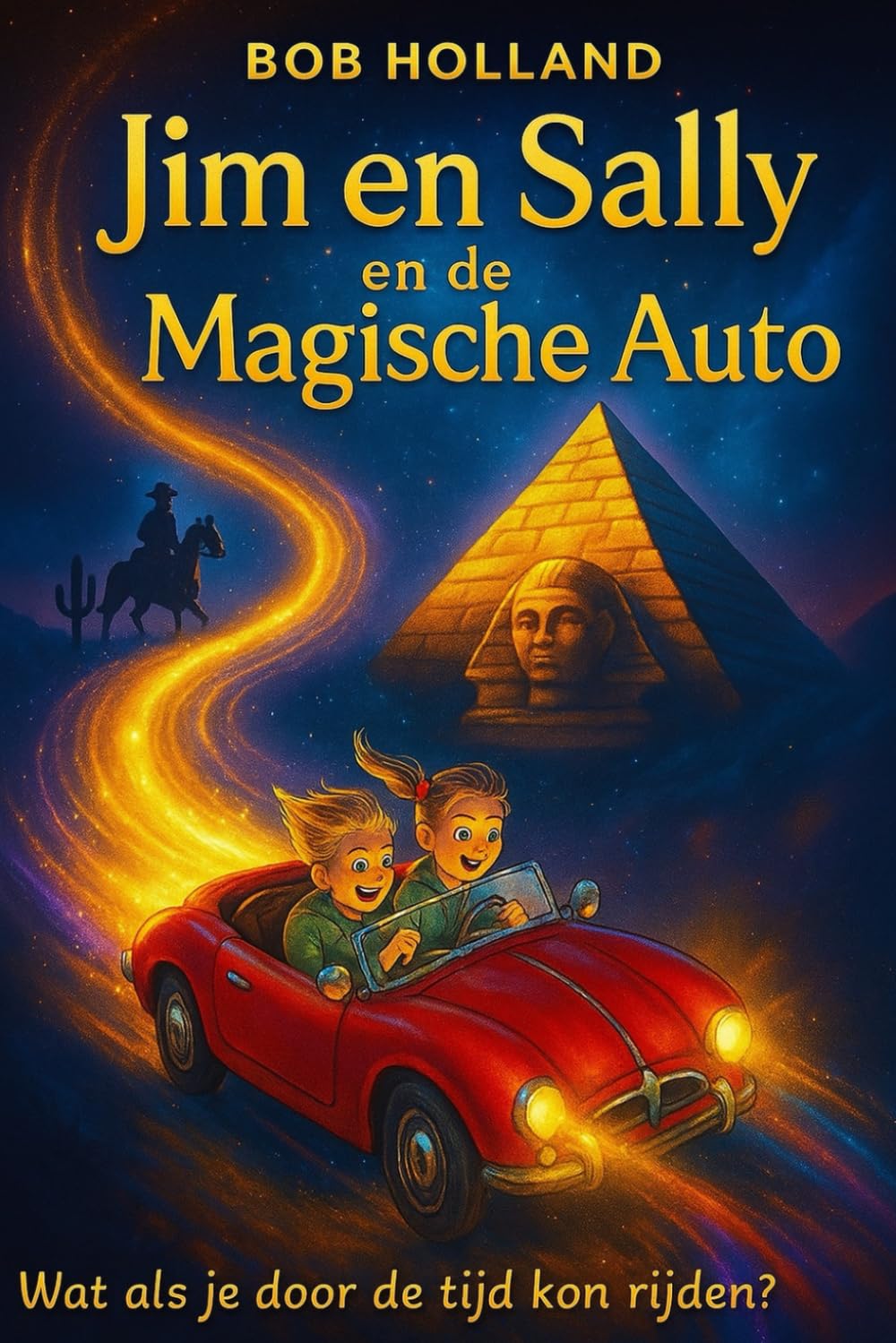 Jim en Sally en de Magische Auto: Wat als je door de tijd kon rijden? (Jim and Sally travel through time)