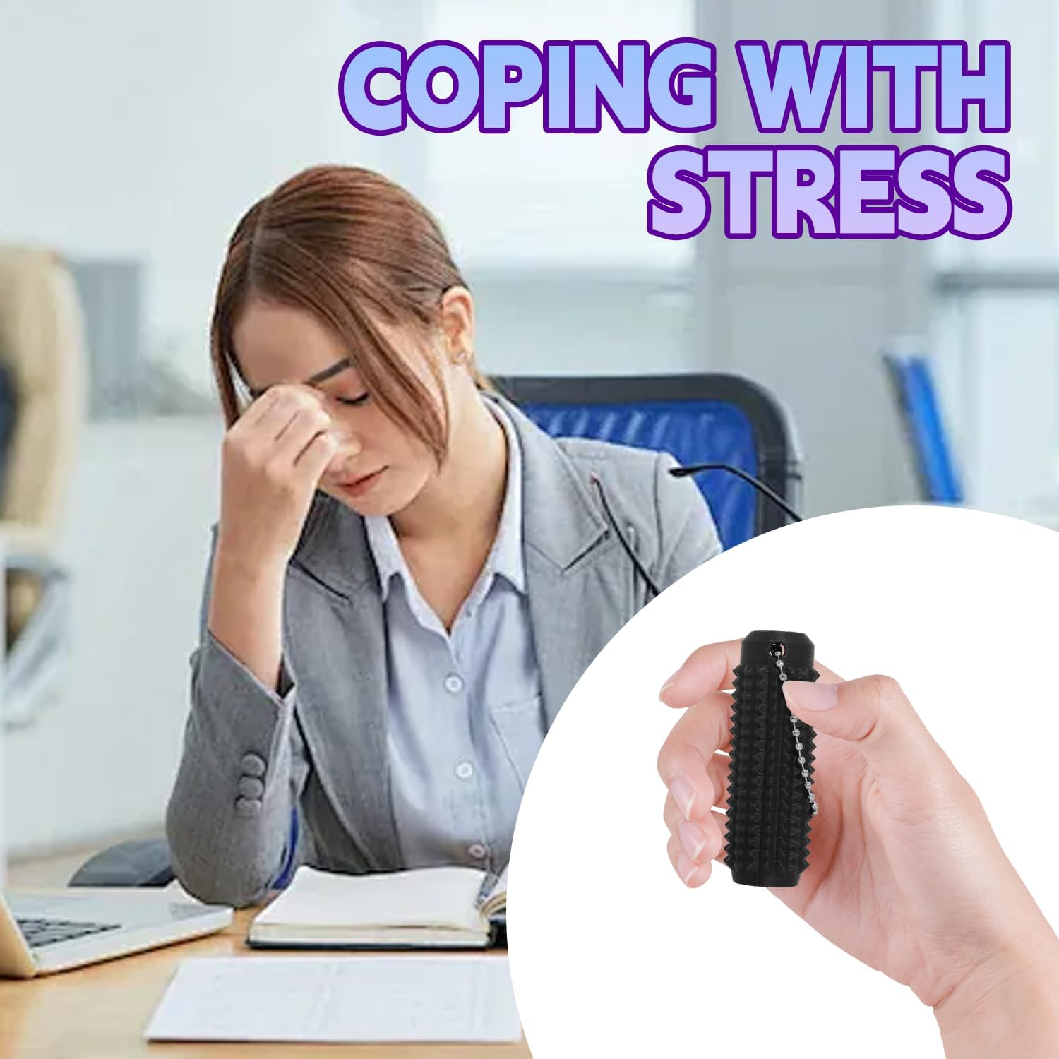 Little Ouchies Pain Fidget,Pain Stimulation Fidget Toys for Stress Relief & Focus, Office Workers Novelty Gifts (Black+Red Gold+Multicolor1)