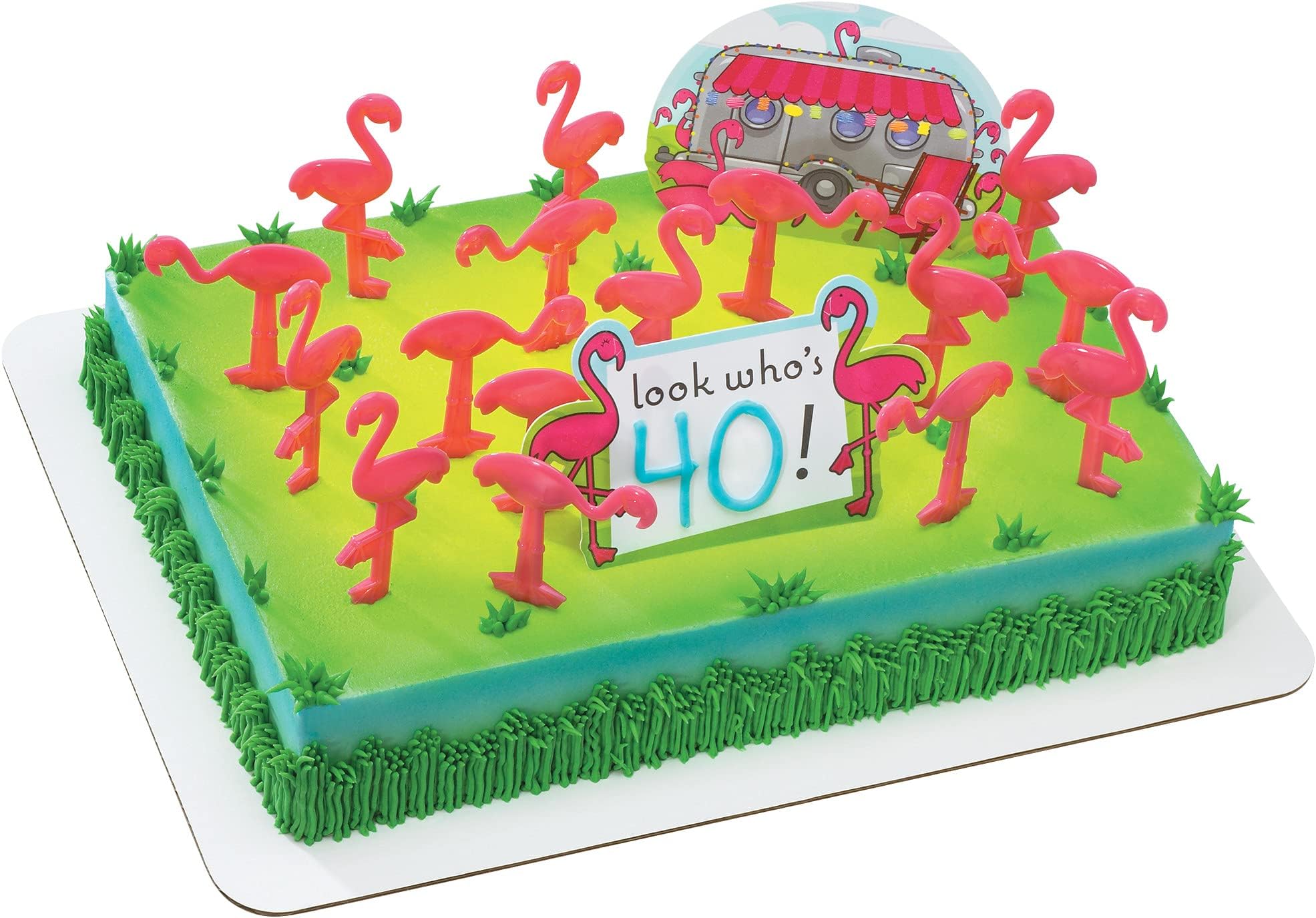 Flamingos DecoSet Cake Decoration