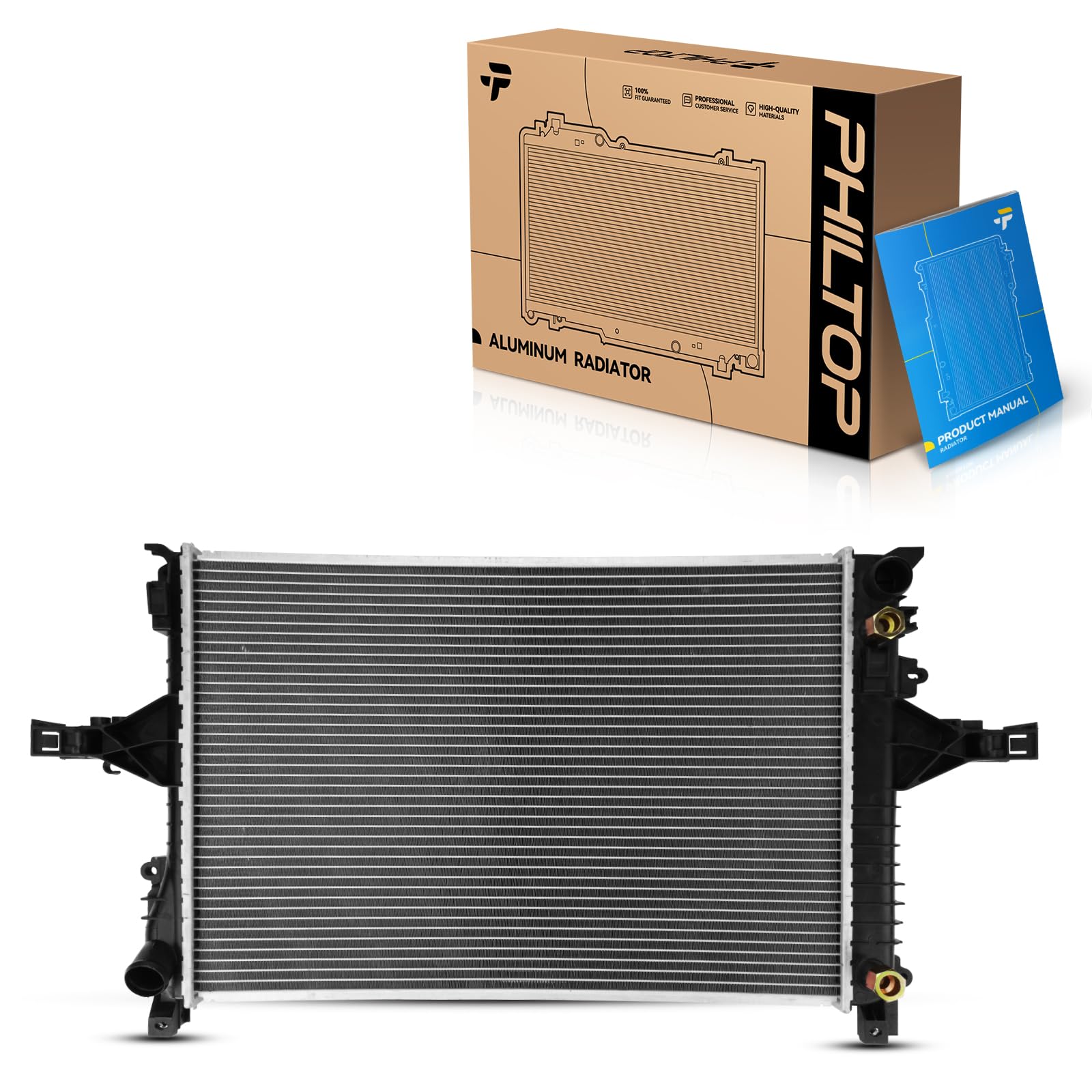 PHILTOP CU2805 Vehicle Radiators for 2001-2009 S60, 2001-2007 V70, 2003-2007 XC70, 1999-2006 S80