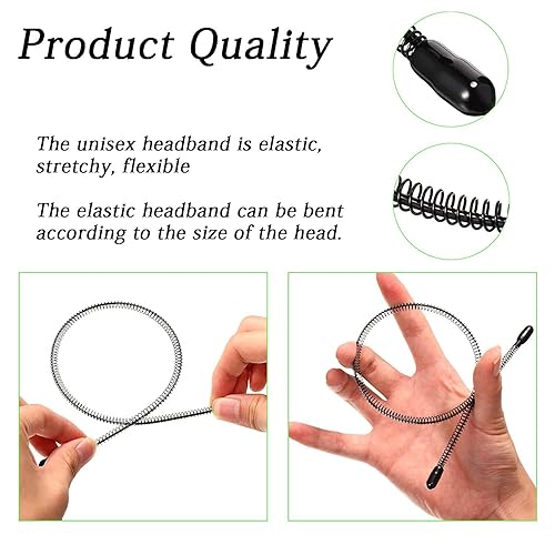 Miniatura 2 de Banda elástica ondulada para el cabello con ondas de primavera aro de metal antideslizante multiestilo accesorios unisex de moda deportiva para
