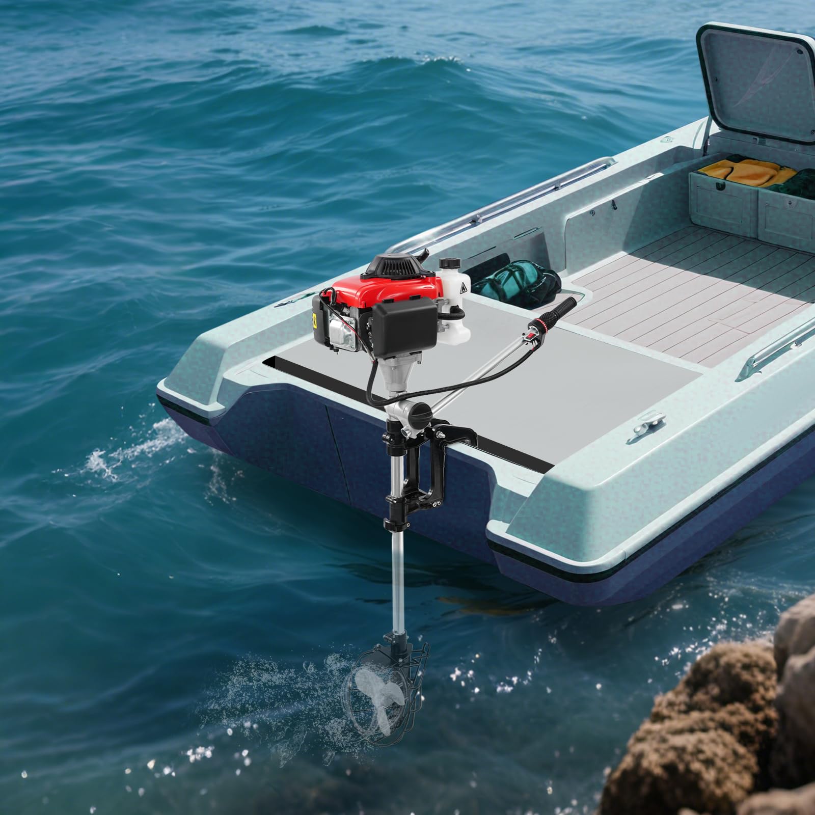 Motore Fuoribordo 4 Tempi 4,0 CV per Barca Pesca Marino