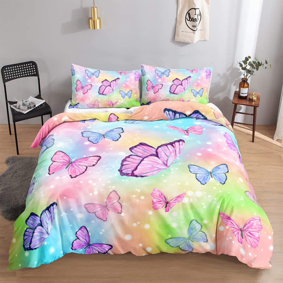 Nautisches Bettwäsche-Set – Kariertes Patchwork Mit Booten, Für Doppelbett & Queen