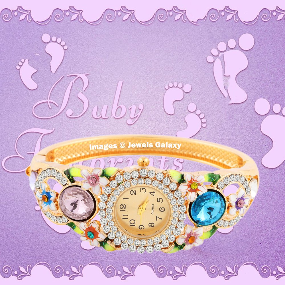 AD Luxuria Floral Multicolor Charm Bracelet