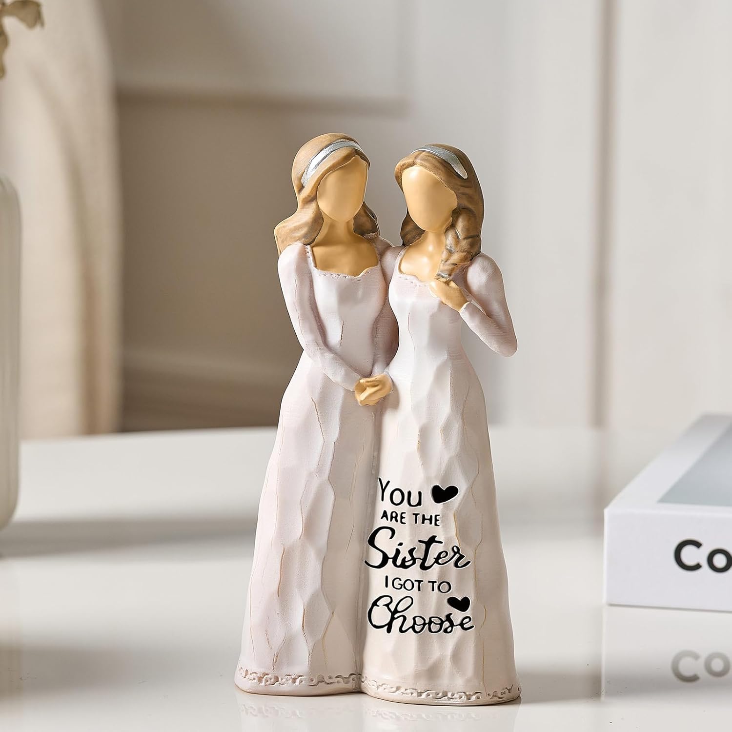 Best Friend Birthday Gifts for Women Sisters Gifts from Sister Friendship Gifts for Women Sister Bestie Girls BFF Sculpted Hand-Painted Figure Meaningful Gifts for Best Friend - Image 8