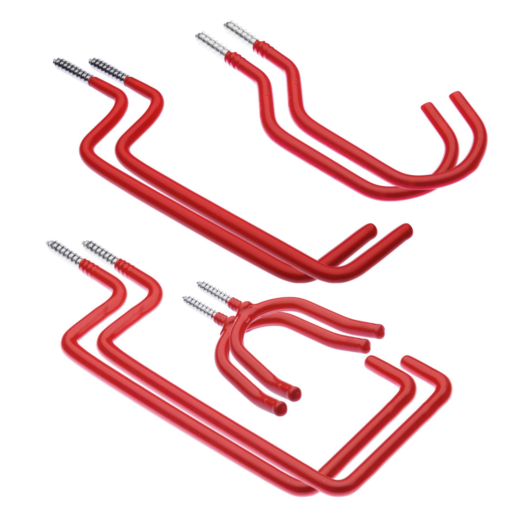 Garden Mile 8 Pcs Large Garage Hooks Storage Heavy Duty Hooks for Hanging Shed Ladder Storage Hooks Bike Hook for Garden Tools for Bulky Equipment