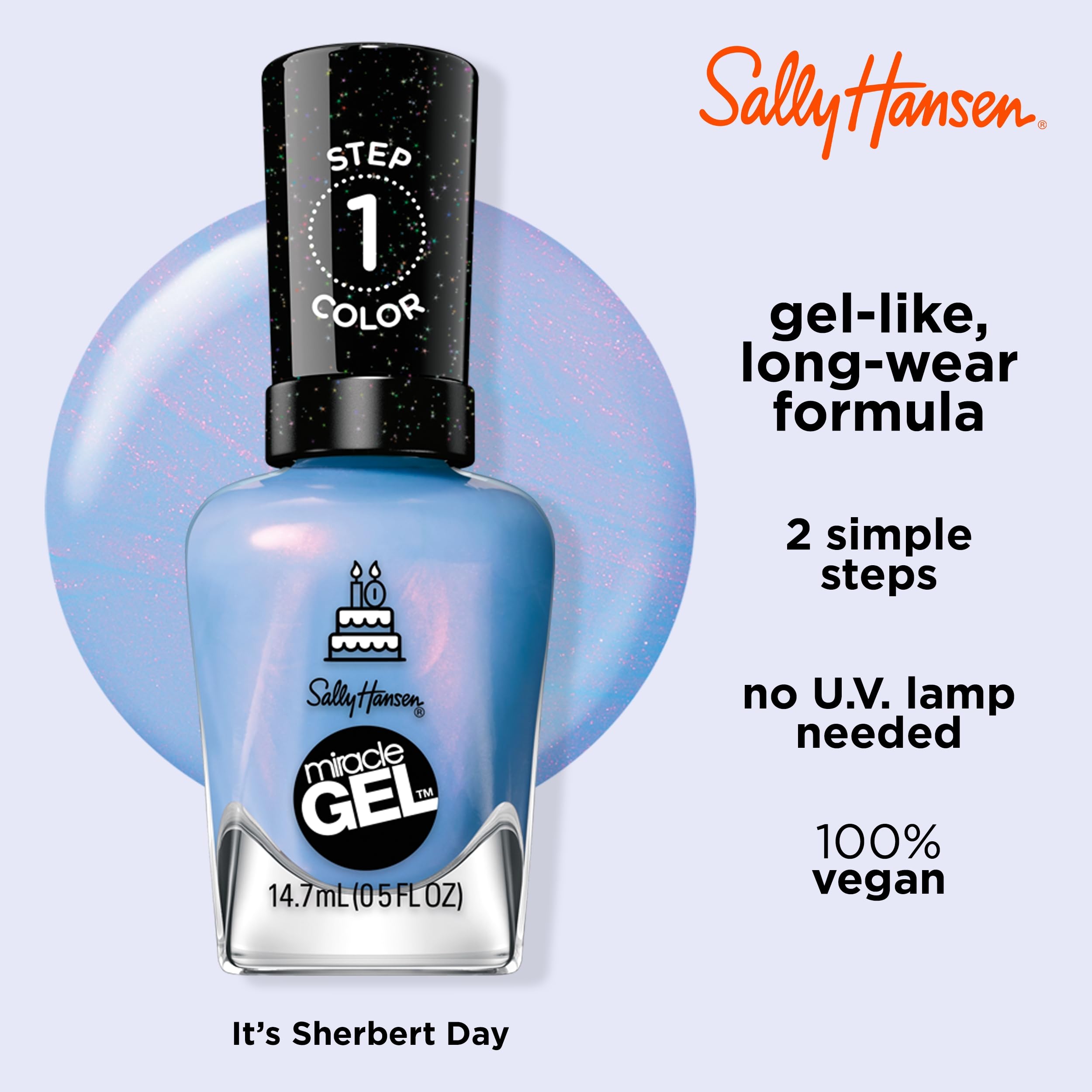 Sally Hansen Miracle Gel Nail Polish for Gel-Like Color and Shine