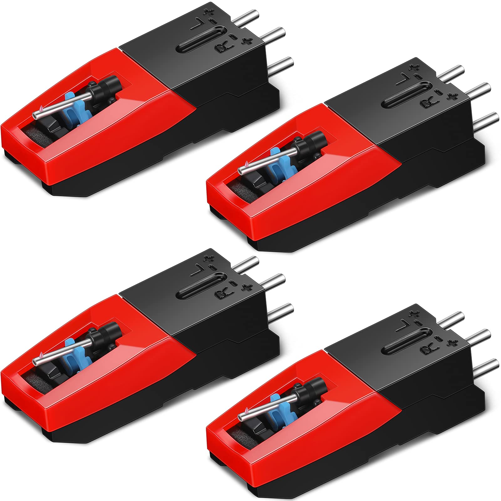 Buy 4 Packs Record Player Cartridge with Replacement Stylus Needles