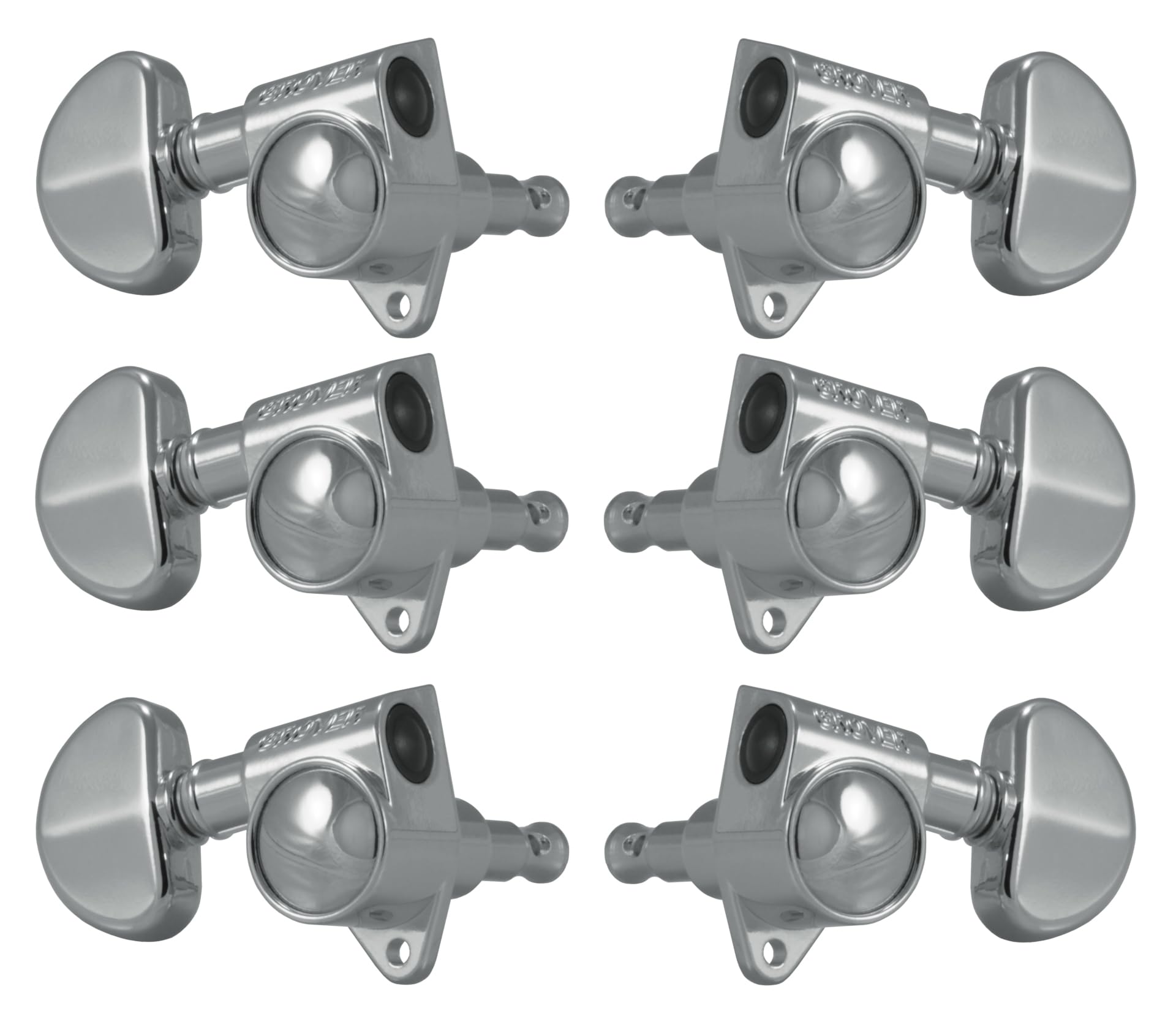 Grover 102-18C Rotomatic 18:1 3 per Side Tuners, Chrome