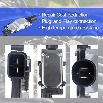 Engine Cooling Fan Control Module Compatible with 2013-2016 Ford Escape, 2012-2018 Ford Focus, 2014-2017 Ford Transit Connect Replace OE 1137328464 1137328567