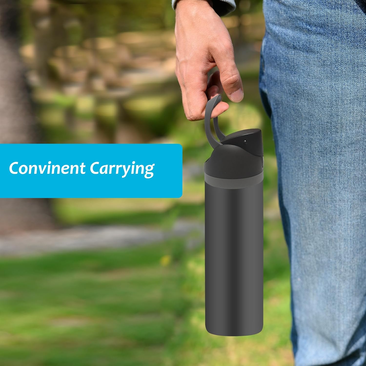 2 Pack Replacement Lid for Owala Freesip Water Bottle, Compatible with Owala Lid and Cap 16oz 24oz 32oz 40oz, Owala Cup with Straw Brush, Owala Accessories Leak-Proof,BPA-Free(Black) - Image 7