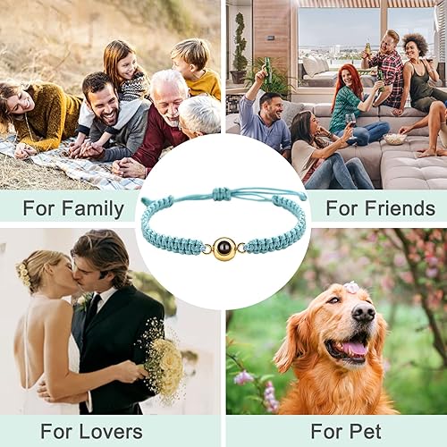 Miniatura 7 de Pulseras personalizadas con fotos, pulsera de proyección con imagen en el interior, pulsera con imagen personalizada, regalo conmemorativo de