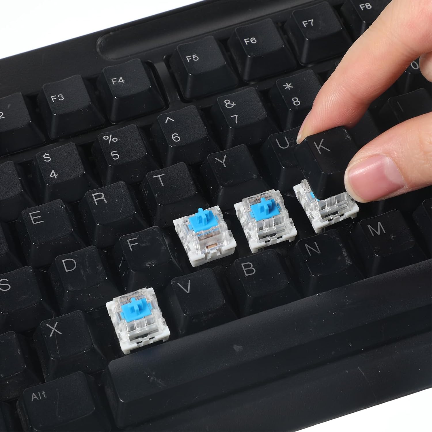 YUXIANLB 50pcs Blue Mechanical Keyboard Switches Clicky Keyboard Switches