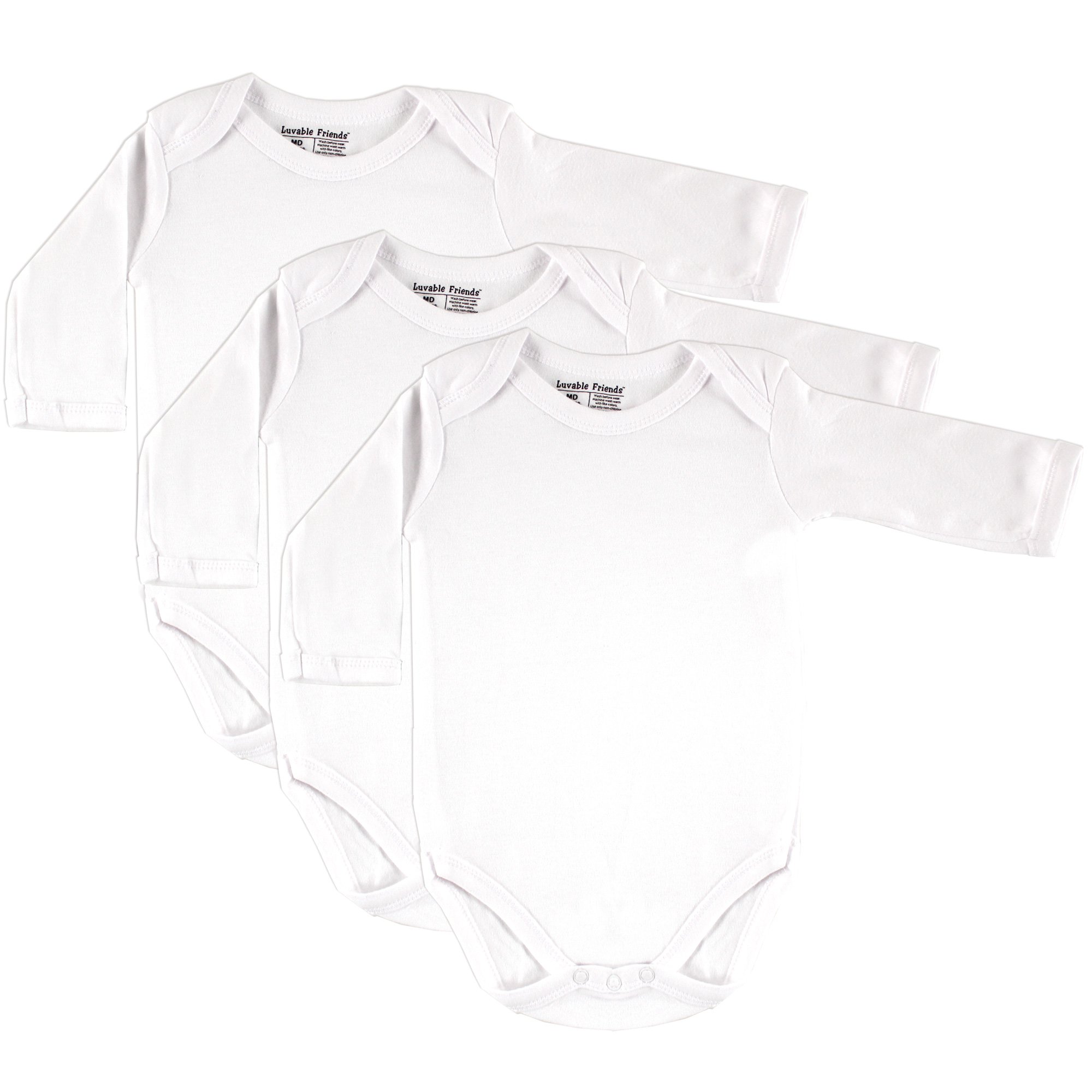 Luvable Friends Unisex Baby Cotton Bodysuits