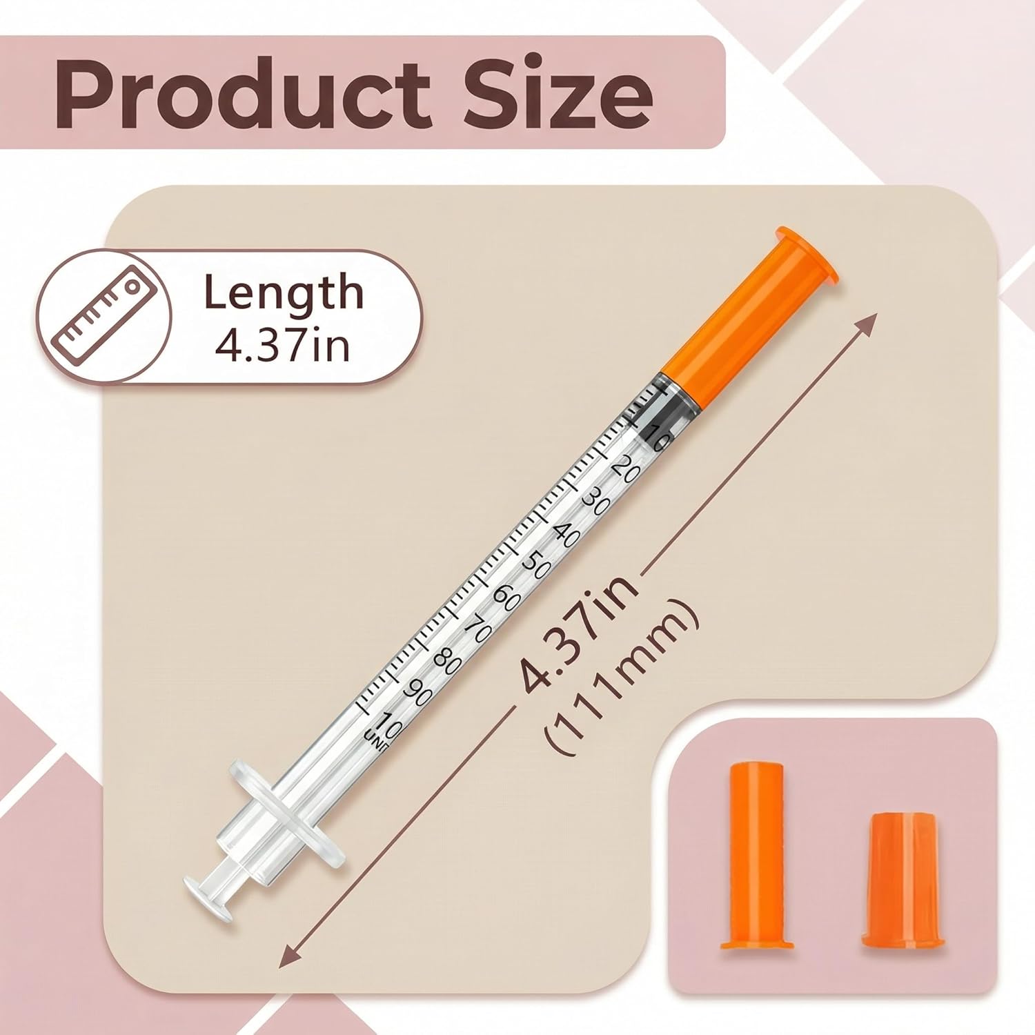 1ml 30G 5/16" (8mm) Laboratory Supplies, Individually Wrapped, Box of 100