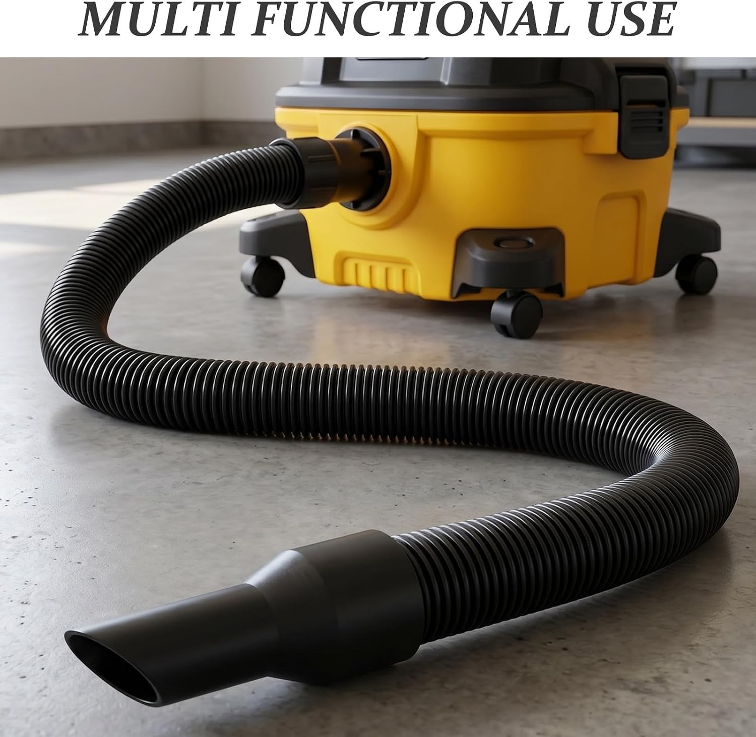 Generic Flexible Vacuum Replacement Hose Suction Pipe with Easy Connect Wear-resistant Vacuum Cleaner Accessory for Home and Commercial Use