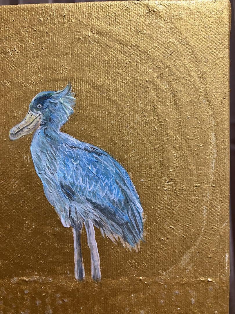 Amazon.co.jp: 絵 絵画 動物 鳥 アクリル画 アート インテリア