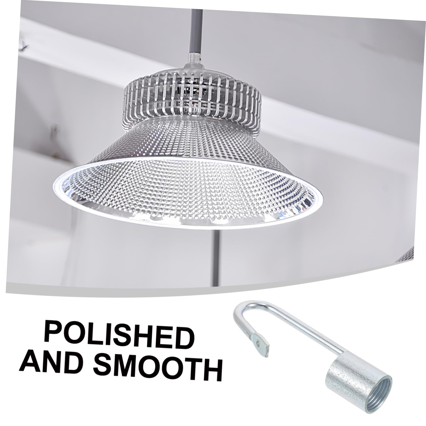 FUNOMOCYA Hook Hanging Light Parts Lamp Parts Lamp Hardware Iron Silver