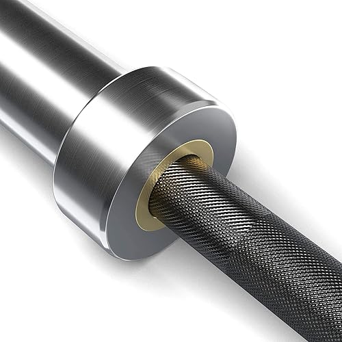 Miniatura 3 de Barra olímpica para entrenamiento de fuerza, barra de levantamiento de pesas, barra de prensa para gimnasio en casa de 4 pies, 5 pies, 6 pies, 7 pies