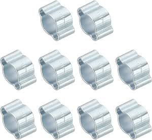 YTKavq Double Ear Hose Clamps,5mm-7mm Galvanized Steel Hose Clamp Tool For Pipe Fitting Connections(30 Pcs
