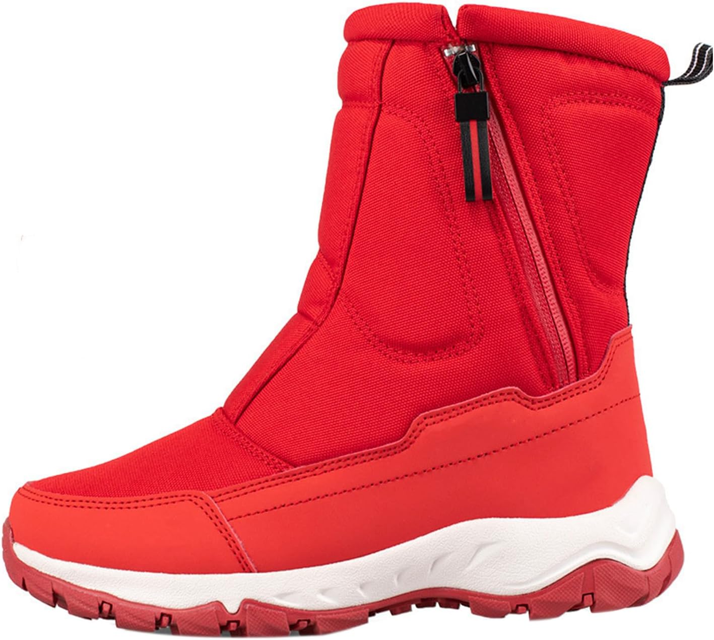 2026 New Winter Boot Waterproof Comfort Insulated High Top Snow Boots Durable Anti-Slip Lightweight Fur Lined Sneakers Riding Booties with Side Zipper