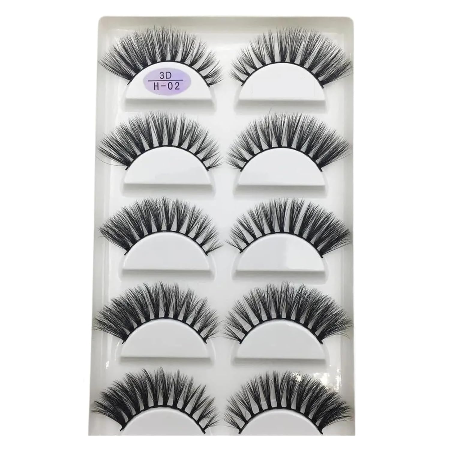 UAMOU 10 50 Boxes 5 Pairs 3D Mink False Eyelashes Hair Natural Cross Long Messy Makeup Fake Eye