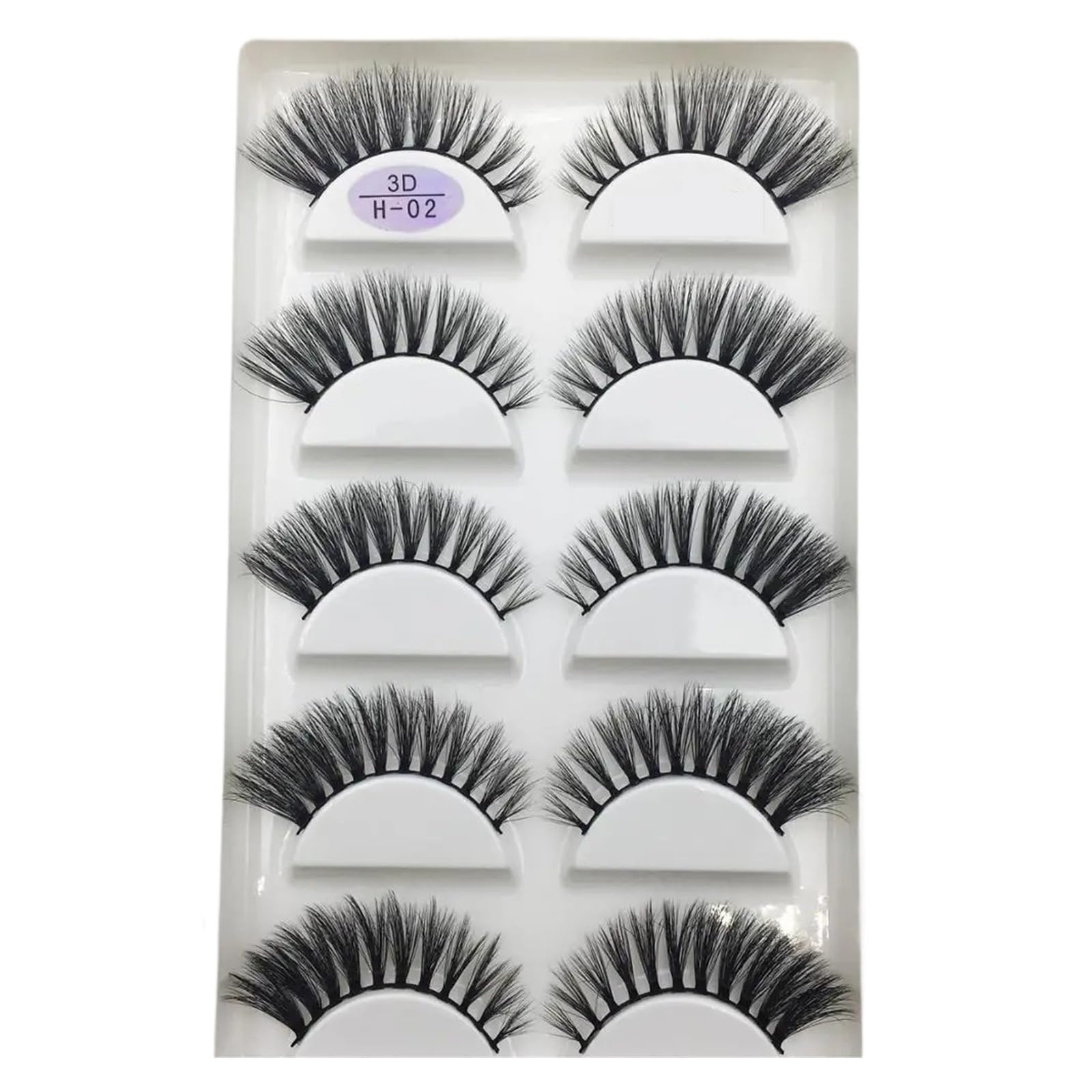 UAMOU 10 50 Boxes 5 Pairs 3D Mink False Eyelashes Hair Natural Cross Long Messy Makeup Fake Eye
