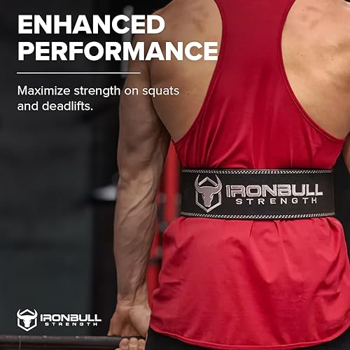 Miniatura 8 de Cinturón de levantamiento de pesas de 0.394 in (10 mm) con doble punta, cuero de gamuza de 4 in de ancho, soporte de espalda para levantamiento de