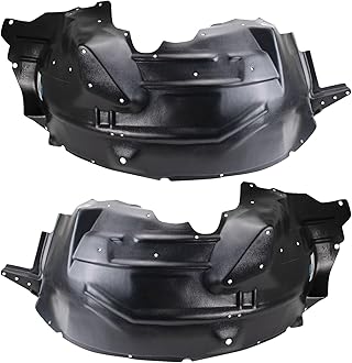 TRQ Inner Fender Liner Set Compatible with 2000-2003 Ford Excursion 1999-2004 F-250 Super Duty F-350 Super Duty FO1246108 FO1247108