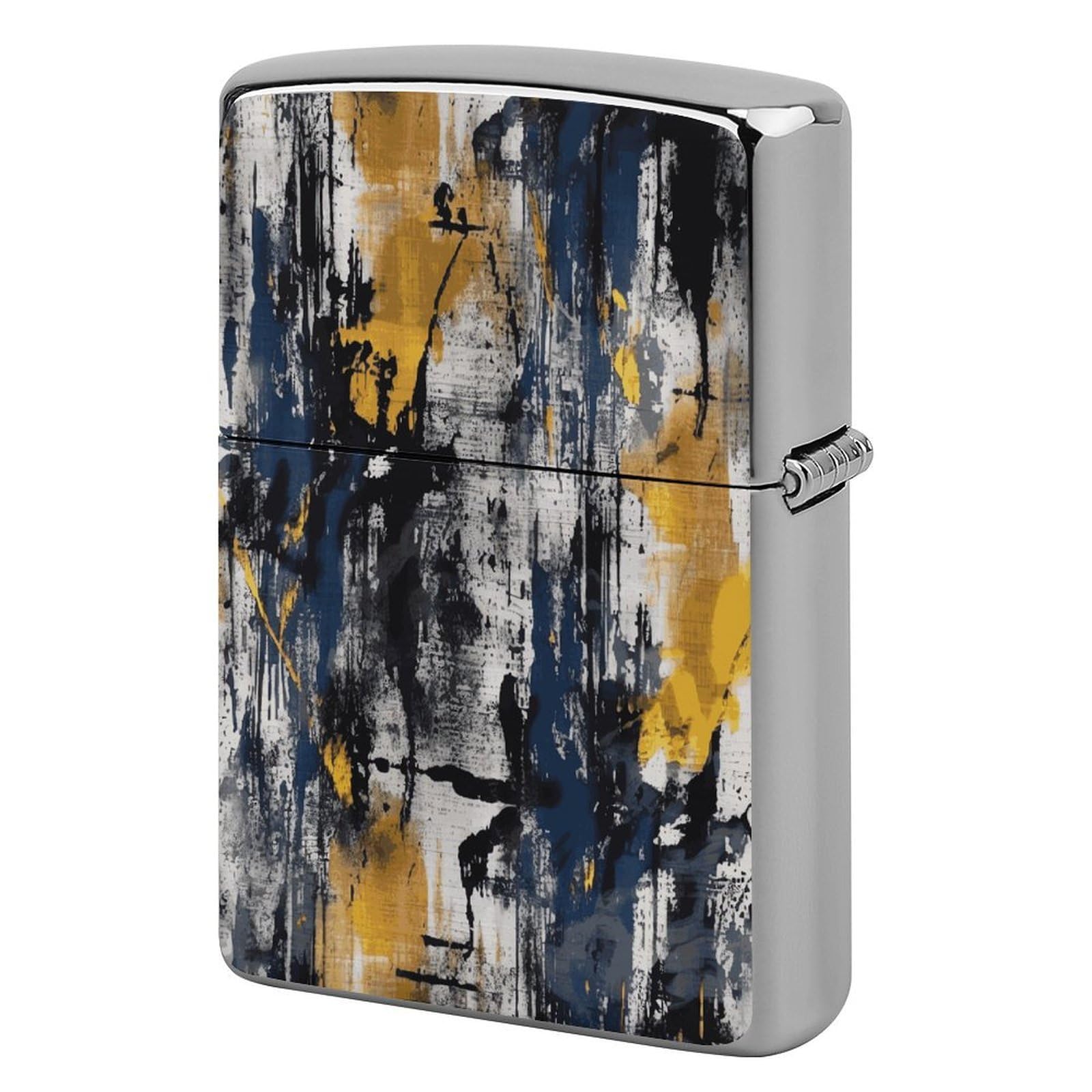 Fekiloot Style Navy Blue Color Lighter Case Cover Metal Lighter Case