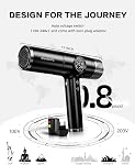 DORISILK Dual Voltage Hair Dryer for International Travel,1875W Professional Hair Dryer 160000 RPM Brushless ,Ionic Blow Dryer with Hair Diffuser for Curly Hair,