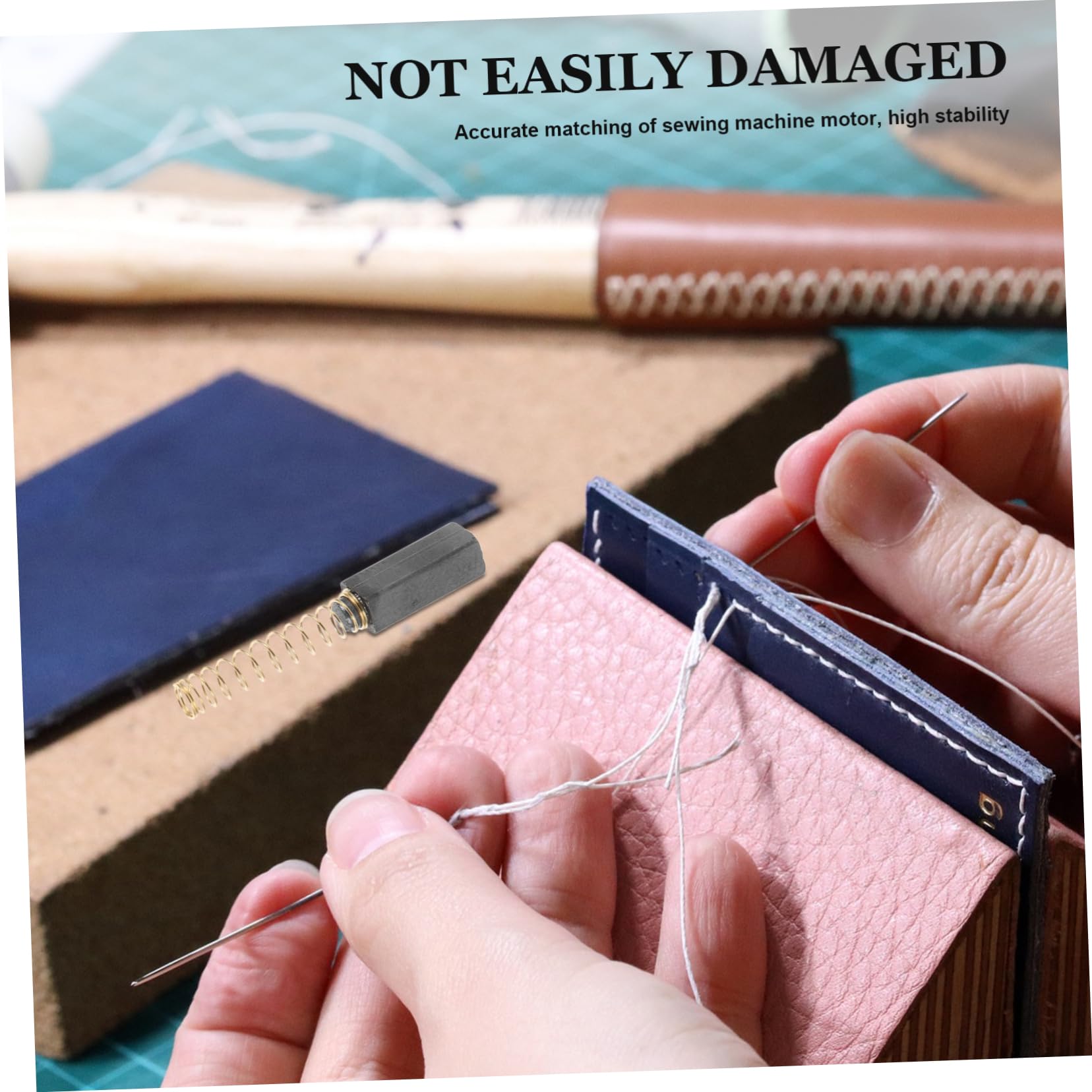 Lot De 100 Balais De Charbon De Rechange Avec Moteur à Ressort Pour Surjeteuse