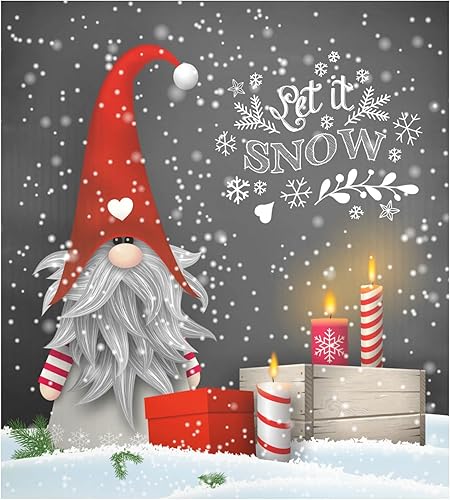 Miniatura 6 de Exnundod Funda magnética para lavavajillas de 23 x 26 pulgadas, cubiertas magnéticas de gnomo, Navidad, invierno, paneles decorativos para puerta,