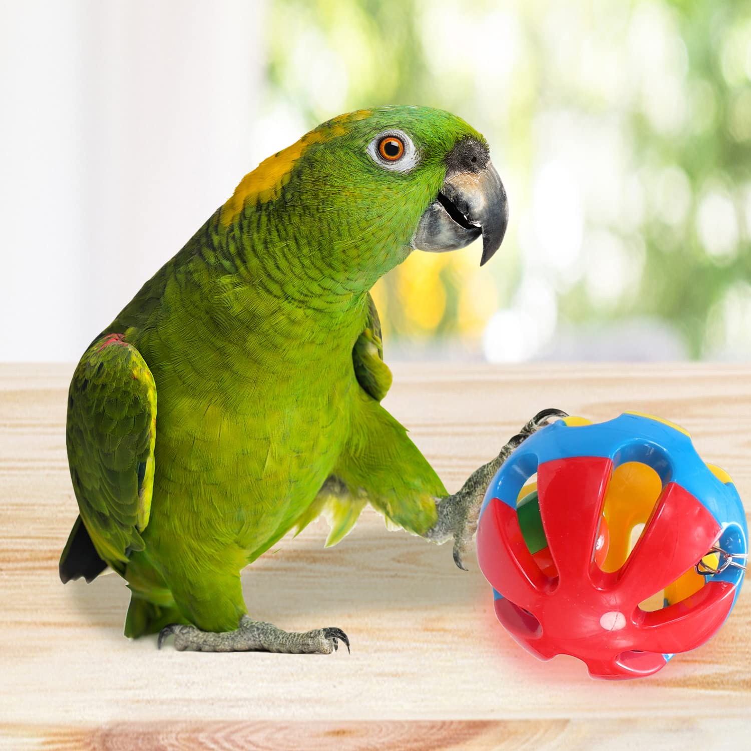 Litewoo 3 Pack Bird Chew Toy Bells Balls Set Parrot Training Toy Cage Accessories for Parakeet Cockatiel African Grey Cockatoo Macaw Conure - image 7