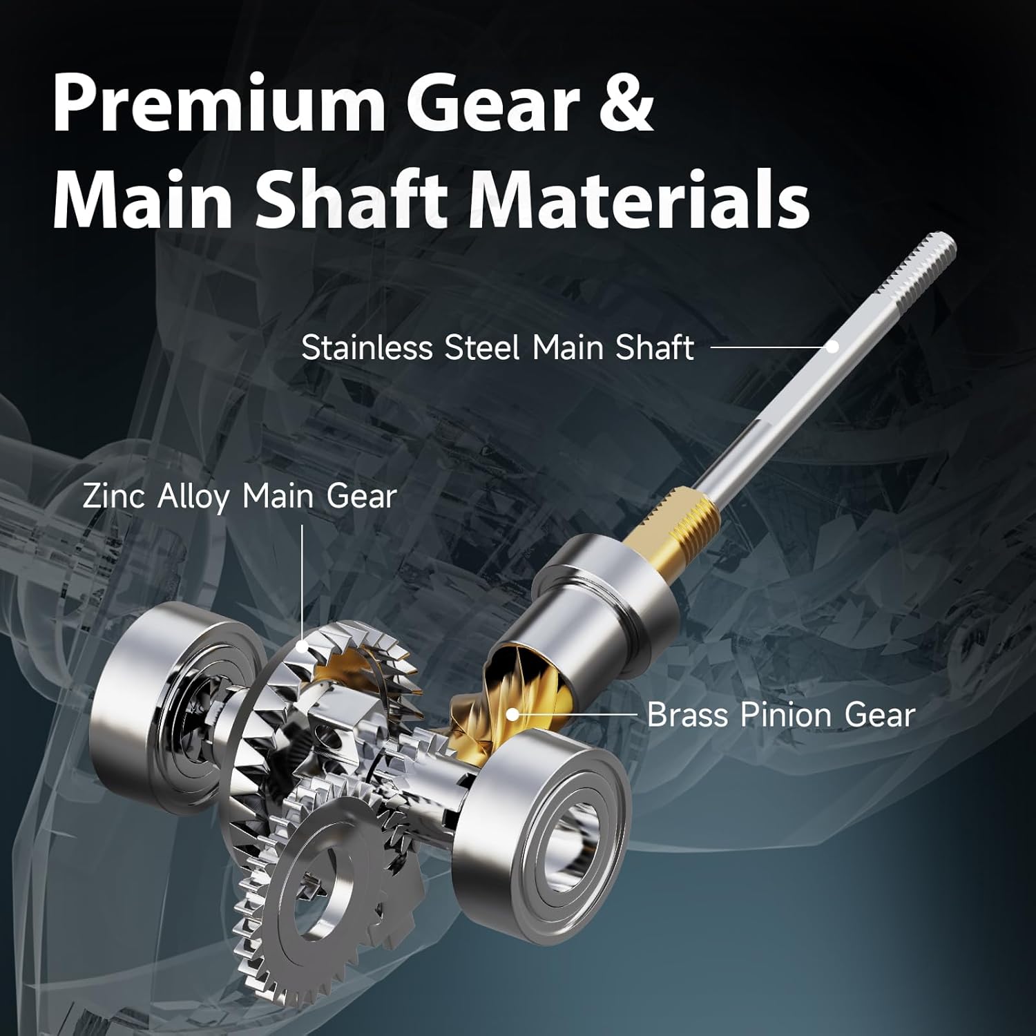 HANDING M1 Spinning Reel, Freshwater Fishing Reels Spinning, 9+1 Ball Bearings, 26.5LBs Max Drag, 5.2:1 Gear Ratio, Graphite Frame, CNC Aluminum Spool, 500 to 5000 Series, Handle Interchangeable - Image 6