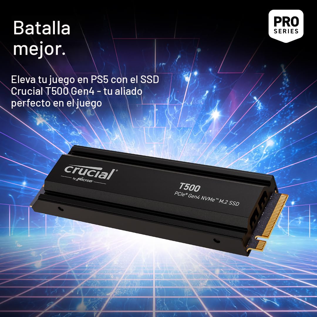 Amazon.com: Crucial T500 de 2 TB PCIe Gen4 NVMe SSD para juegos