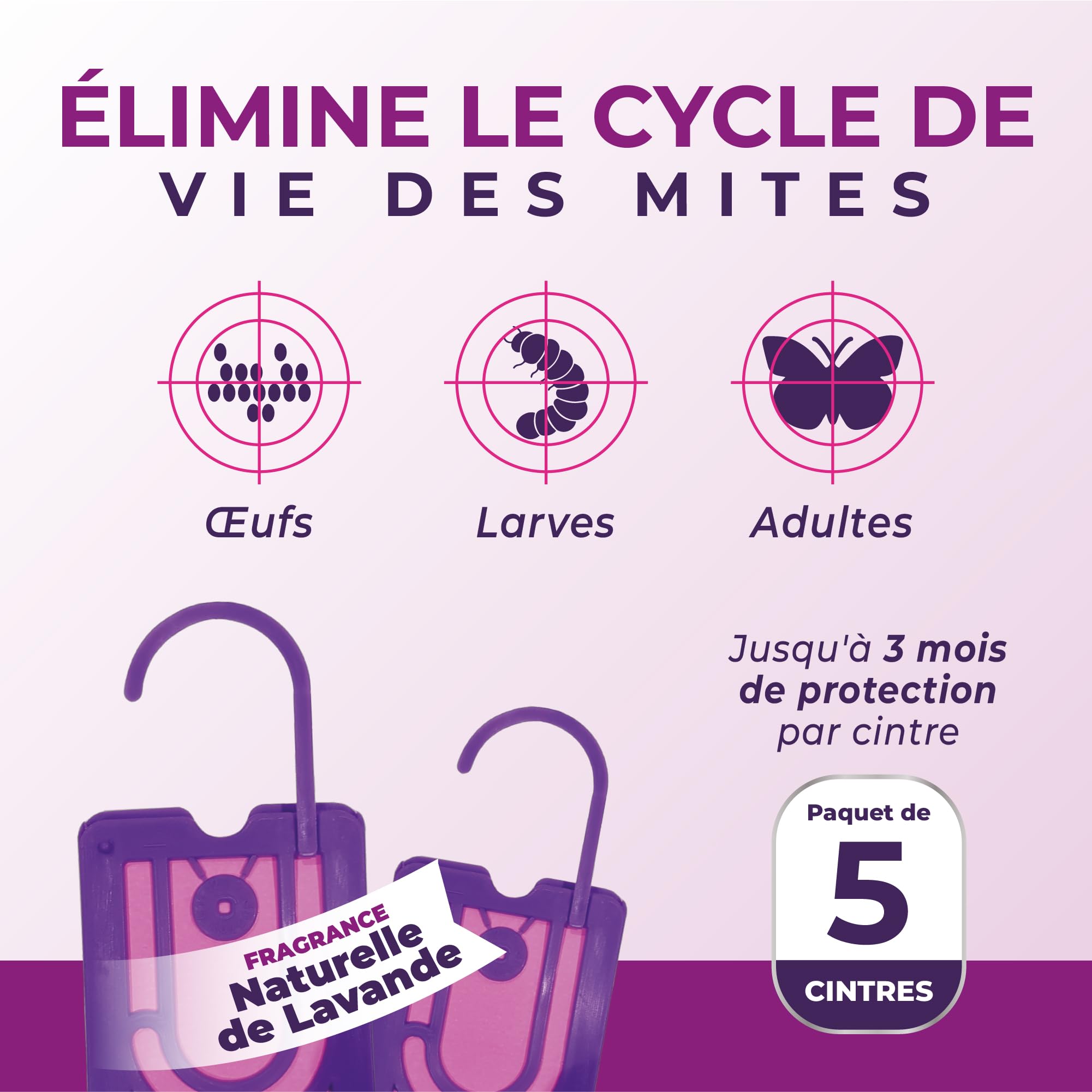 Anti-mites Textiles Lavande | Répulsifs à mites de vêtements Puissant