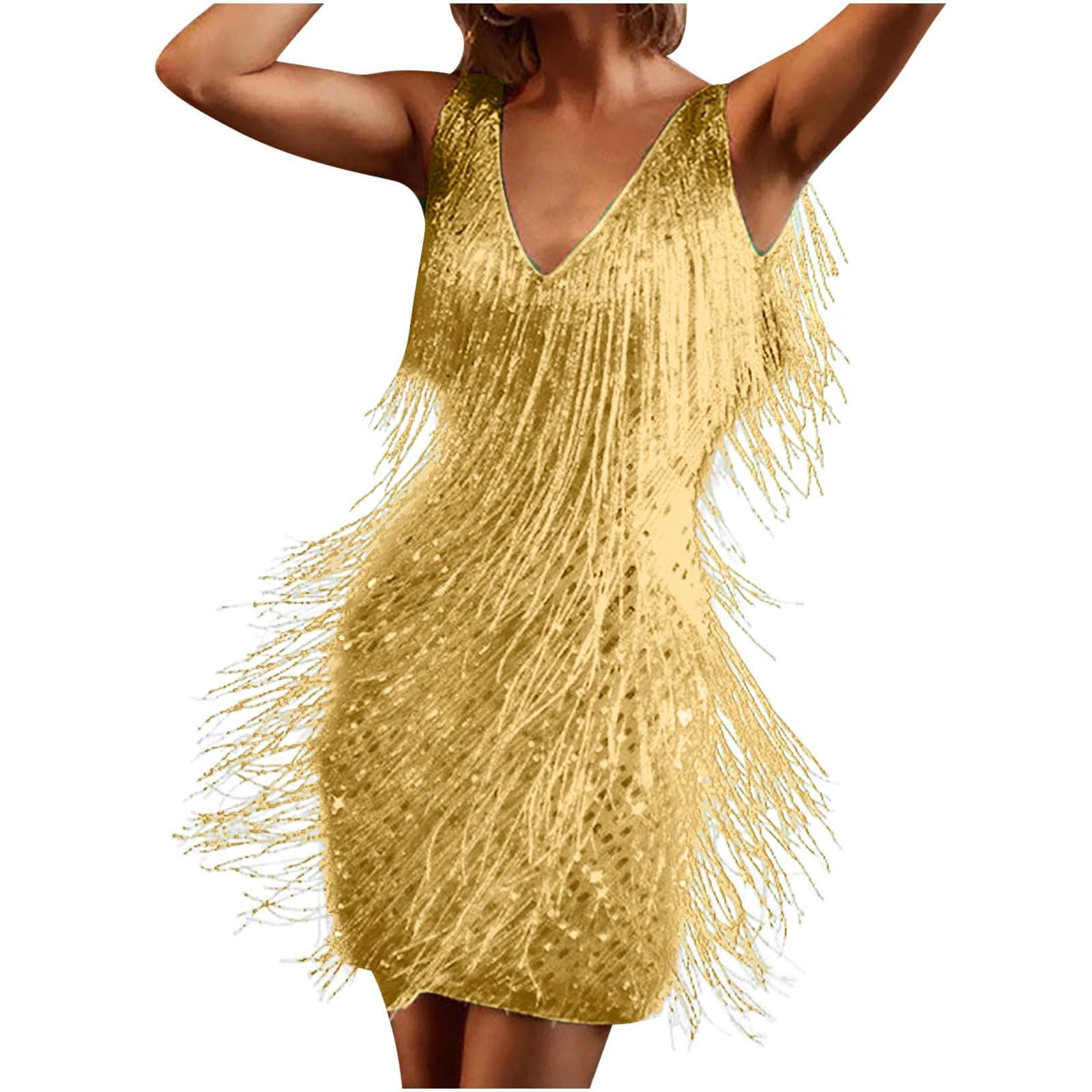 Rugido 20s 1920s Hasta la Rodilla Vestidos Vestido Flapper vestido de fiesta de navidad angas cortas El gran Gatsby charlestón Lentejuelas Caiseta c Rugido 20s 1920s Hasta la Rodilla Vestidos Vestido Flapper vestido de fiesta de navidad angas cortas El gran Gatsby charlestón Lentejuelas Caiseta c